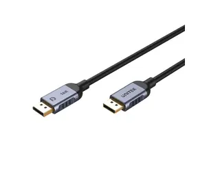 Unitek DisplayPort 1.4 kabel černý / Kabel / 8K 60Hz / 240Hz / HDR / 1 m