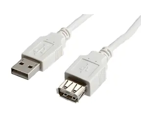 OEM Value USB 2.0 A-A bílý / Prodlužovací kabel / 3 m / M/F