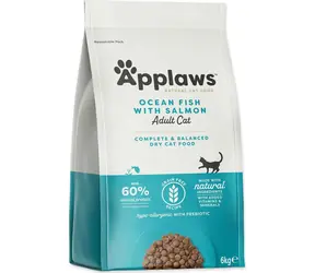 Applaws Ocean Fish & Salmon 6 kg / Granule pro kočky / bez obilovin / pro dospělé kočky s citlivým trávením