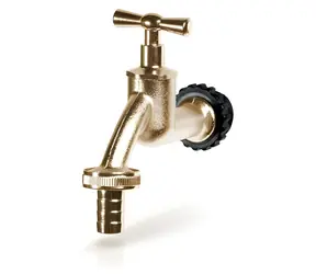 Prosperplast Kovový kohoutek k sudu na dešťovou vodu zlatý / Kohoutek / Závit 3/4" / Kov