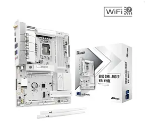 ASRock B860 Challenger WiFi bílá / Základní deska / LGA1851 / Intel B860 / 4x DDR5 / Wi-Fi 7 / ATX