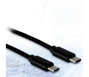 Inter-Tech USB-C kabel 1 m černá / Kabel / USB-C (M) - USB-C (M) / USB 2.0