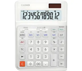 Casio DE-12E / Stolní kalkulačka / 12místný displej / Solární a bateriové napájení / Ergonomická klávesnice