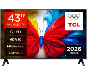 43" TCL 43S5L černá / Televize / QLED / Full HD / Wi-Fi / BT / DVB-T2&C&S2 / 20W repro