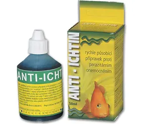 HU-BEN Anti-Ichtin / Přípravek proti krupičce / Pro akvarijní ryby / 50 ml