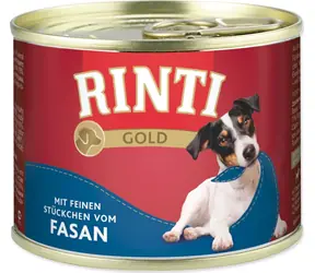 RINTI Konzerva Gold bažant 185g / Konzerva pro psy / Superpremium / Bez obilovin