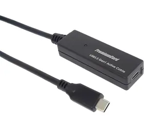 PremiumCord USB-C repeater a prodlužovací kabel M/F 5m / Repeater a prodlužovací kabel / USB-C / 5Gbps