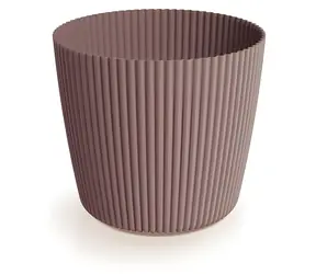 PROSPERPLAST Květináč MILLY ROUND marsala / Průměr 23,6 cm / Výška 20,8 cm / Objem 7 l / Plast