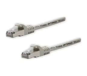 Logo Patch kabel FTP Cat 5e 5m šedá / Síťový kabel / FTP / RJ45-RJ45