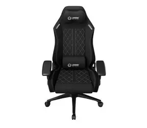 Lorgar CHA41 černo-bílá / Herní židle / ergonomická / prošívaná látka odolná skvrnám