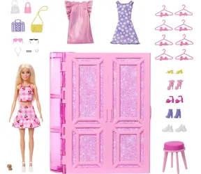 MATTEL Barbie Šatník snů Garderoba 3.0 s panenkou HXD58 / od 3 let