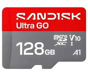 SanDisk Ultra GO microSDXC 128GB / Paměťová karta / UHS-I / U1 / A1 / čtení: až 190 MB/s