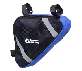 Compass Brašna pod rám černo-modrá / Brašna na kolo / 1,5 l / 18x27x5 cm / reflexní prvky