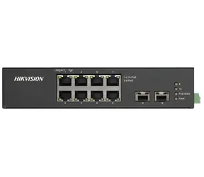 Hikvision DS-3T0510HP-E/HS / Switch / průmyslový / 8x Gb PoE (2x Hi-PoE) / 2x Gb SFP / 110W