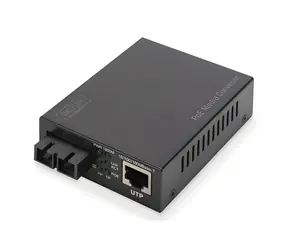 Digitus DN-82160 / Media konvertor / Gigabit Ethernet / RJ45 - SC / PoE 30 W / Singlemode / dosah 20 km