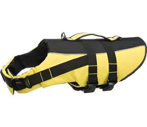 TRIXIE Life Vest žluto-černá XS / Plovací vesta pro psa / Nosnost do 12 kg / Hrudník 30-50 cm