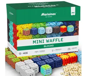 MARIOINEX Stavebnice Mini Waffle Blocks / 406 dílků / od 3 let