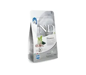 Farmina N&D White Dog Mořský vlk 2 kg / Granule pro psy / dospělá malá plemena / spirulina a fenykl