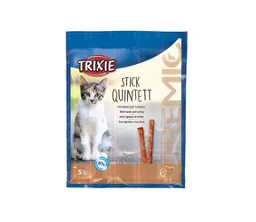 TRIXIE Premio Stick Quintett tyčinky pro kočky jehněčí/krůtí / 5x5 g / s taurinem