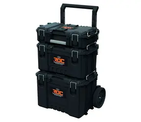 Keter ROC Pro Gear 2.0 černá / Mobilní box na nářadí / objem 111 l / nosnost 80 kg / IP65