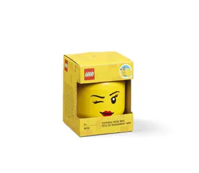 ROOM COPENHAGEN Úložná hlava LEGO Whinky mini žlutá / Úložný box / 102 x 102 x 115 mm