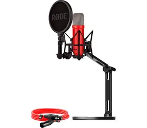 Rode NT1 Signature červená / Kondenzátorový mikrofon / XLR / stolní rameno