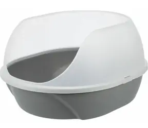 Trixie TX-40220 šedá / Kočičí toaleta / vysoký okraj / 48×30×58 cm