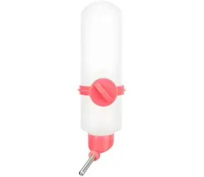 TRIXIE Napáječka s plastovým úchytem 500 ml / Napáječka pro hlodavce / Nerez, plast / Kuličkový uzávěr