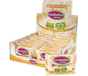 Inodorina Čisticí ubrousky na oči a uši Heřmánek / Čisticí ubrousky / 15 ks / Pro psy a kočky
