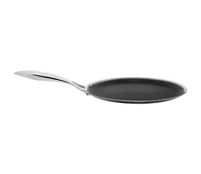 Kohersen 72220 BLACK CUBE stříbrná/černá / Pánev na palačinky / 29 cm / Diamond povrch / Indukce