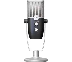 AKG Ara stříbrná/modrá / Mikrofon / USB / 24 bit / 96 kHz / stolní stojan