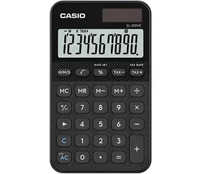 CASIO SL 310 YC BK černá / Kalkulačka / desetimístná / duální napájení