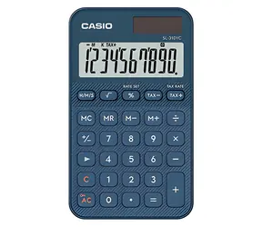 Casio SL 310 YC NY modrá / Kalkulačka / desetimístná / duální napájení