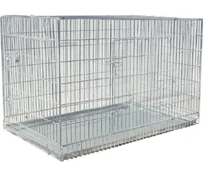 TOMMI Přepravní klec L 125x74x82 cm / kovová 3mm konstrukce / nosnost do 30 kg / vyjímatelná vanička