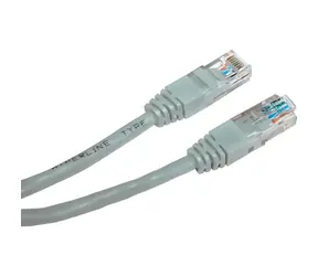 Logo LAN kabel UTP Cat 6 RJ45 3m šedá / Síťový kabel / RJ45-RJ45 / PVC opletení