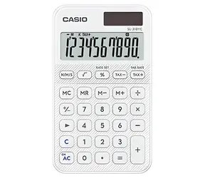 CASIO SL 310 YC WE bílá / Kalkulačka / desetimístná / duální napájení