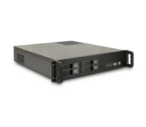 Inter-Tech IPC 2U-2504 černá / Serverová skříň / 2U / µATX / 4x hot-swap 2,5"-3,5" / 2x USB 3.2 Gen 1