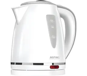 MPM MCZ-64 bílá / Rychlovarná konvice / 1200 W / 1 l / otočná podstava 360° / odnímatelný filtr