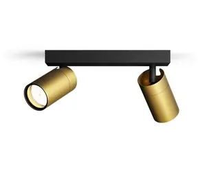 Philips Idris černá / Bodové svítidlo / GU10 / 2x5W / IP44 / bez zdroje