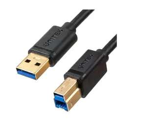 Unitek USB tiskový kabel černá / Kabel / USB-A - USB-B 3.0 / 5 Gbps / 2 m