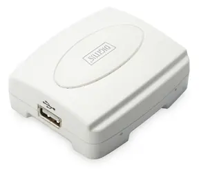 Digitus USB Print Server bílá / Print server / 1x RJ-45 / 1x USB 2.0 / 10/100 Mbit/s