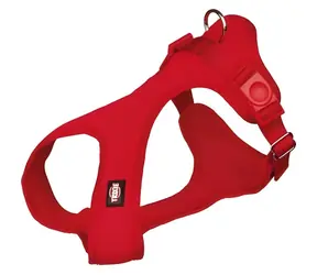 TRIXIE Soft postroj červená XXS-XS / Postroj pro psa / Nylon a síťovina / Obvod hrudi 25-35 cm