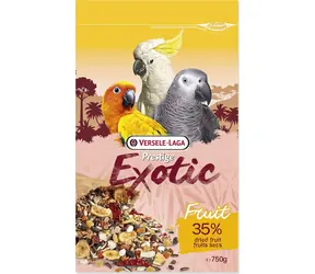 Versele-Laga Prestige Exotic Fruits 750 g / Krmivo pro papoušky / ovoce a semena / pro střední a velké papoušky, žako