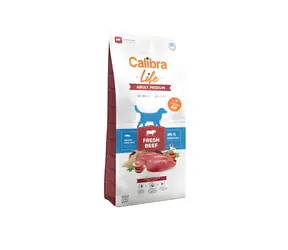 Calibra Life Adult Medium Fresh Beef / Granule pro psy / hovězí / střední plemena / 12 kg