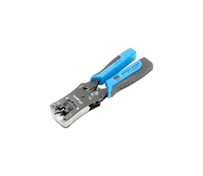 Lanberg Krimpovací kleště s testerem RJ45, RJ11, RJ12 / Krimpovací kleště / RJ-45 / RJ-11 / RJ-12 / černá