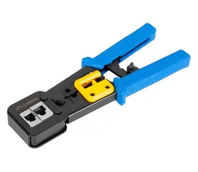 Lanberg Krimpovací kleště RJ45/RJ12/RJ11 / Krimpovací kleště / žluto-černé