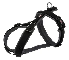 TRIXIE Postroj Premium trekingový černá/grafit XS-S / Nylonový / Obvod hrudi 32-38 cm / 13 mm