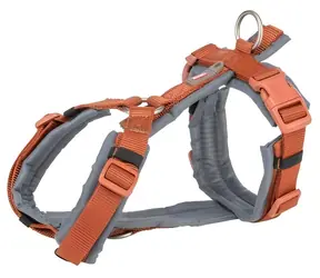 Trixie Postroj trekingový PREMIUM rezavá/grafit XL / Postroj / 80-97 cm / 25 mm / polstrovaný