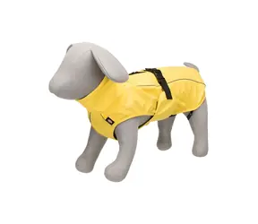 TRIXIE Pláštěnka VIMY žlutá L 55 cm / Pro psy / Polyester / Voděodolná / Nastavitelný popruh