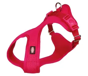TRIXIE Soft postroj fuchsiová XS-S / Postroj pro psy / Nylonový / 30-45 cm / 15 mm